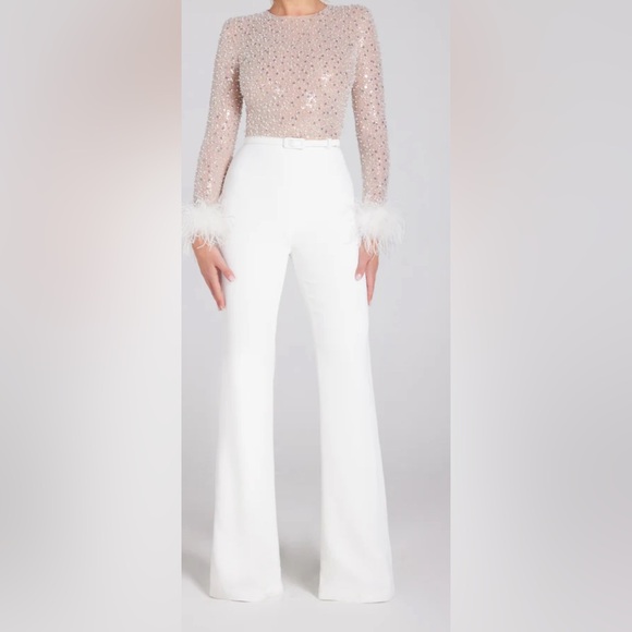 Nadine Merabi Amelia white jumpsuit - Picture 3 of 3